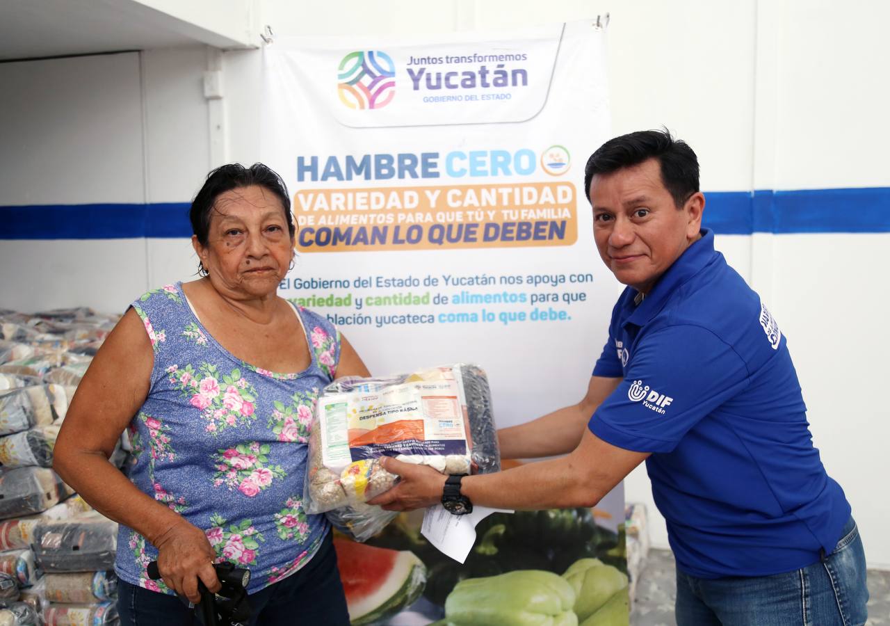 DIF Yucatán garantiza alimentación adecuada a niñas, niños, mujeres embarazadas, personas adultas mayores y personas con discapacidad.