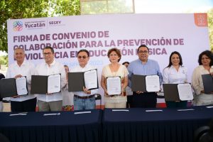 Convenio de colaboración para prevenir la violencia en escuelas de educación